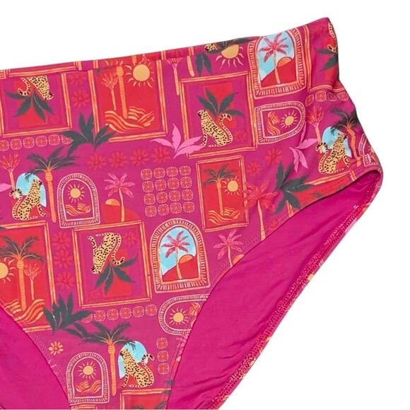 NWT Old Navy swim bottoms size XXL High-Waisted French-Cut Bikini novelty print - Picture 8 of 8